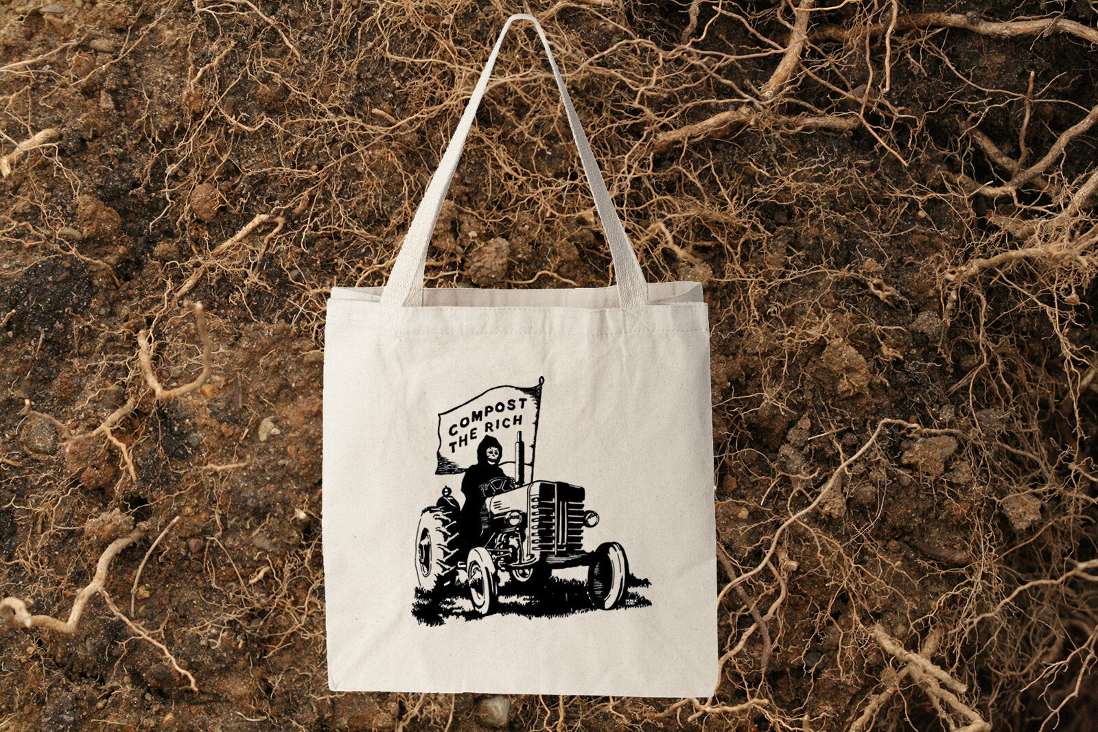 Compost The Rich Tote - Natural