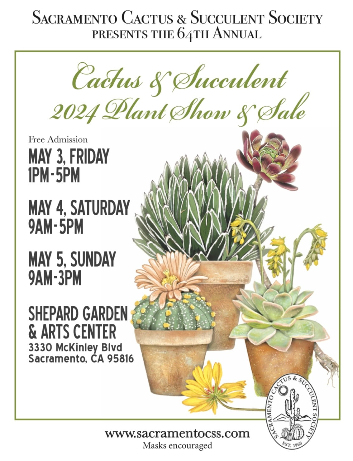 Sacramento Cactus & Succulent Sale 2024