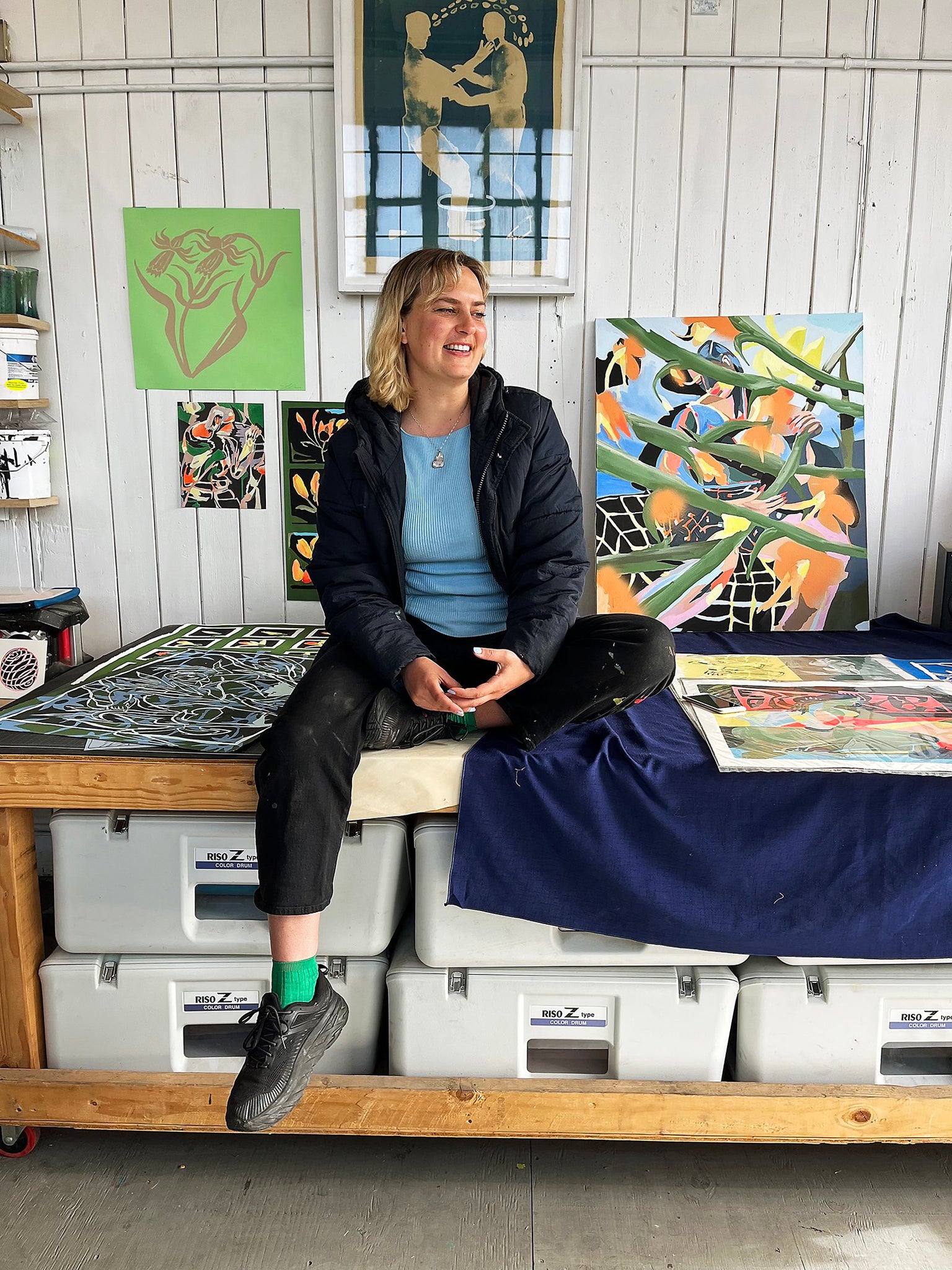 Lena Gustafson - Studio visit + Gallery Install