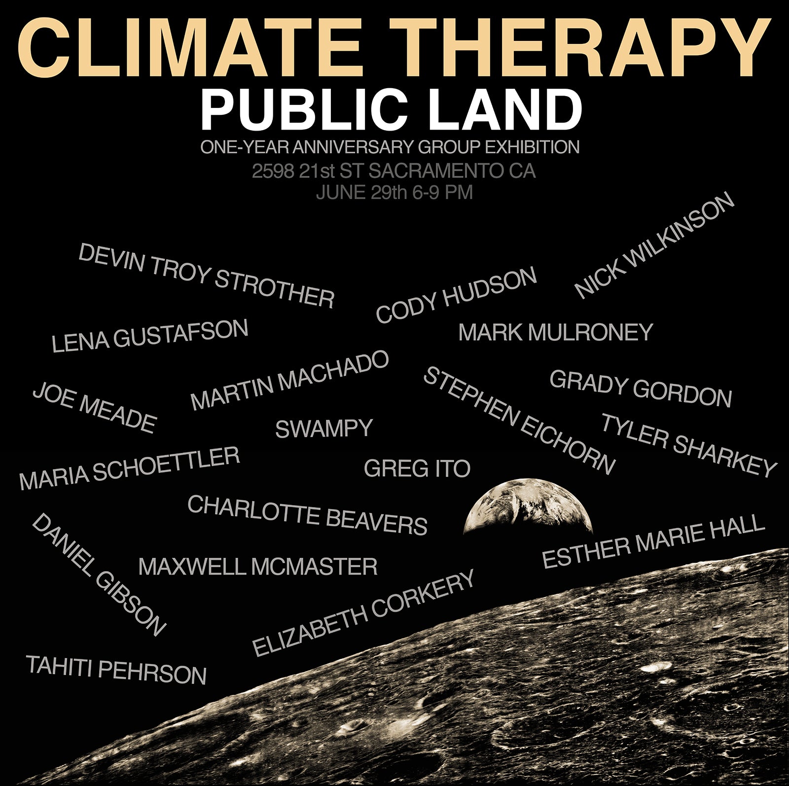 Public Land one-year anniversary group show "Climate Therapy"