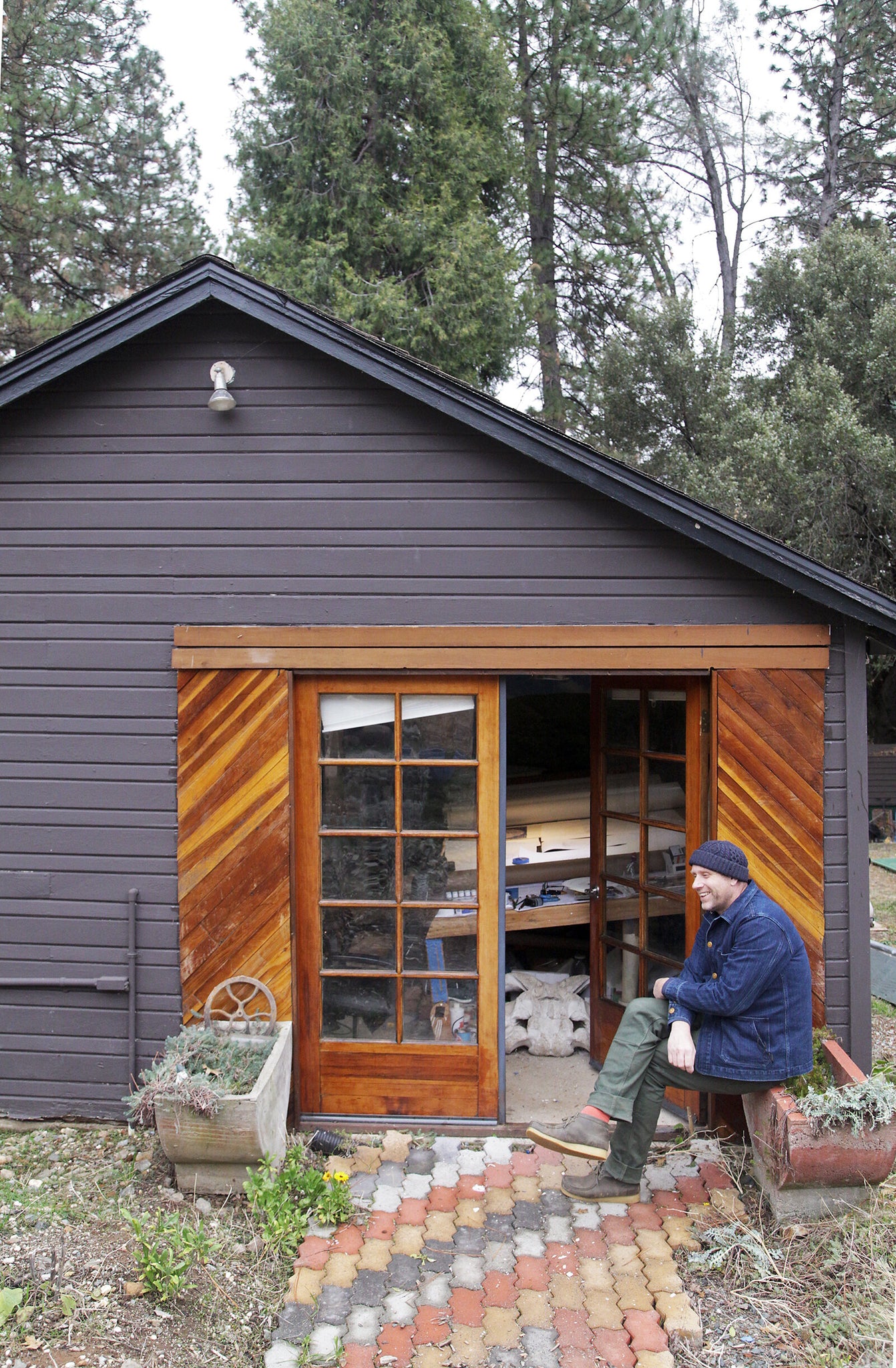 Tahiti Pehrson studio visit in Nevada City for upcoming exhibition at Public Land Gallery