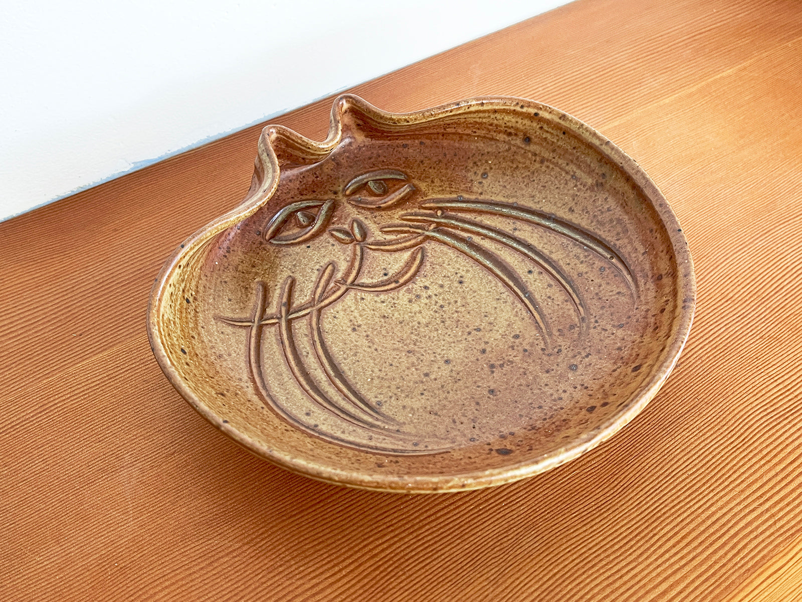 Signed Studio Cat Plate