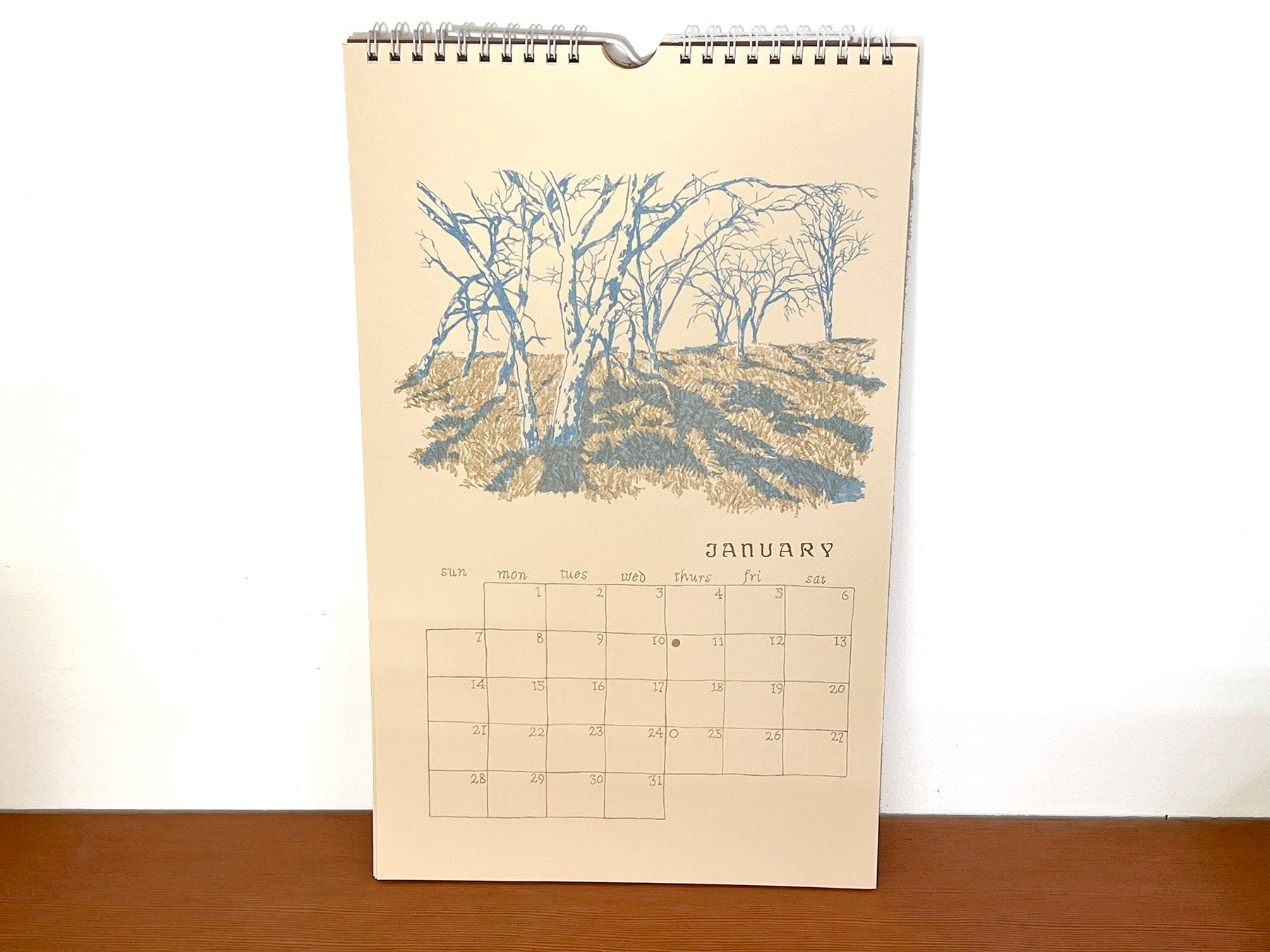 Charlotte Beavers's 2024 Risograph Calender