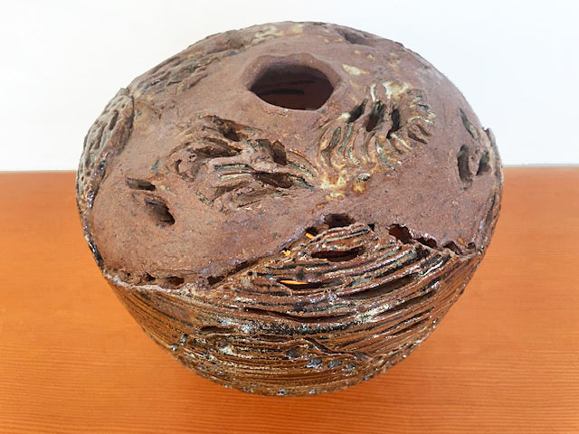 Signed Studio Tea Light Vessel