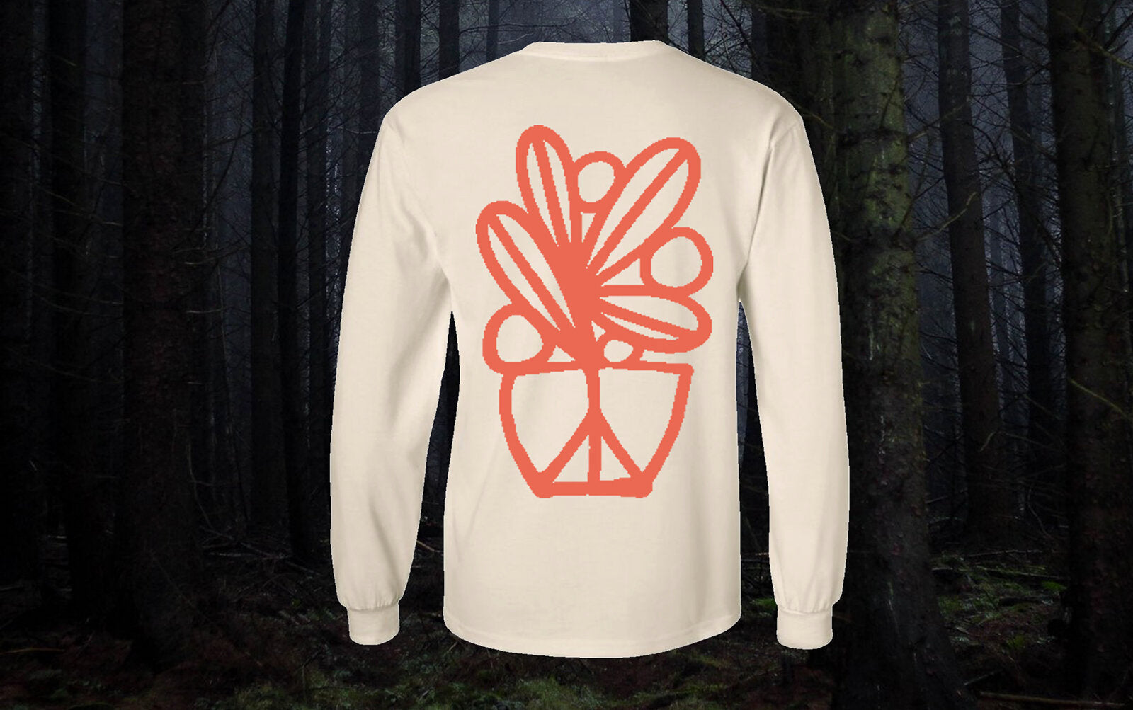 Peace Pot Shirt Ivory - Long Sleeve