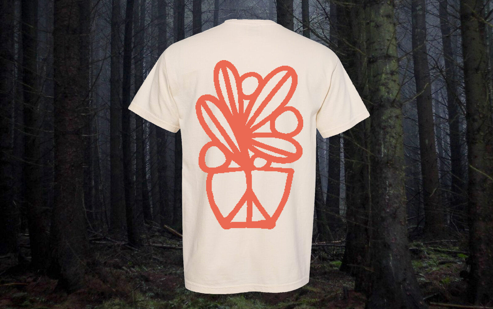 Peace Pot Shirt Ivory - Short Sleeve