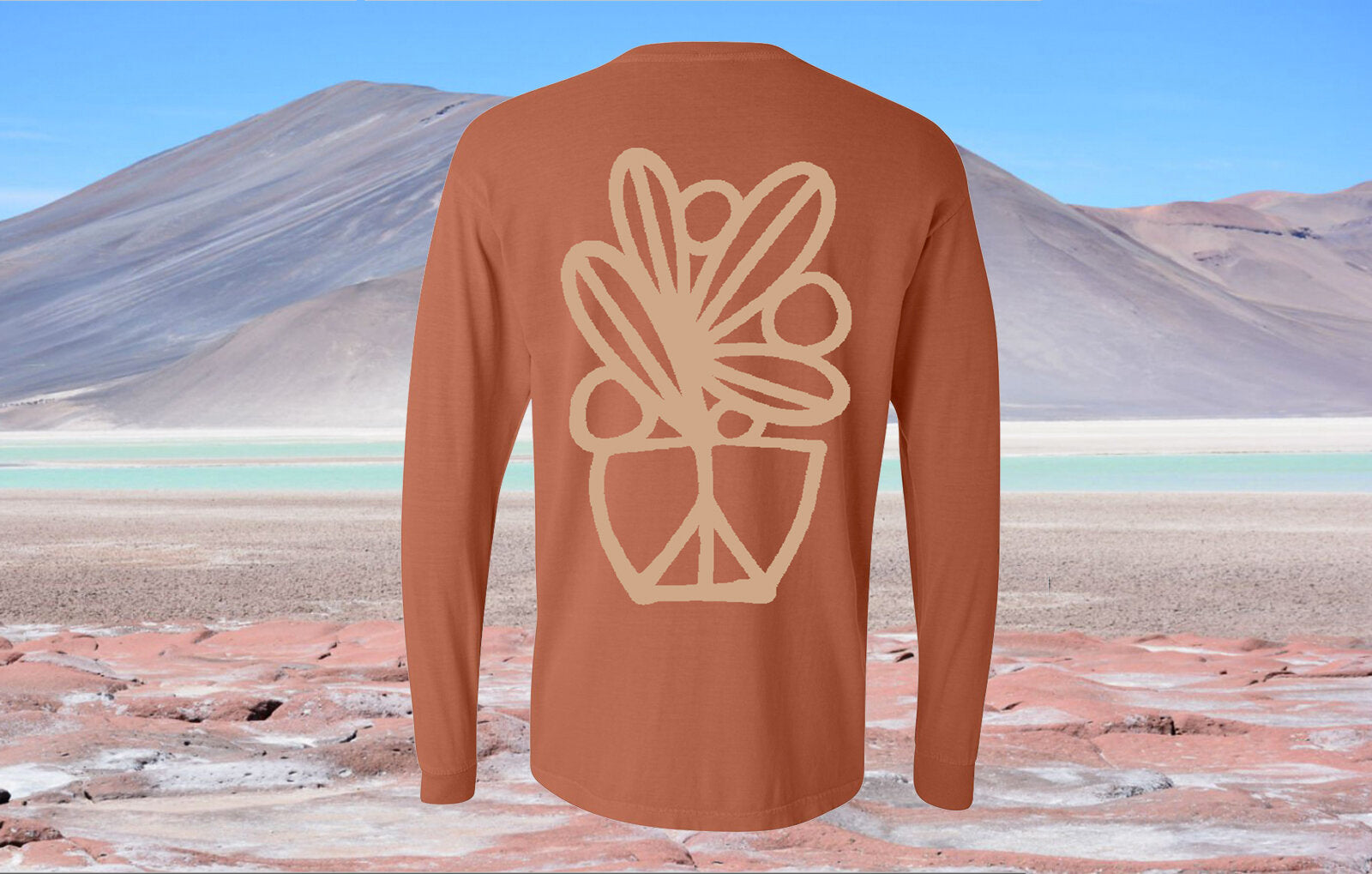 Peace Pot Shirt Yam - Long Sleeve