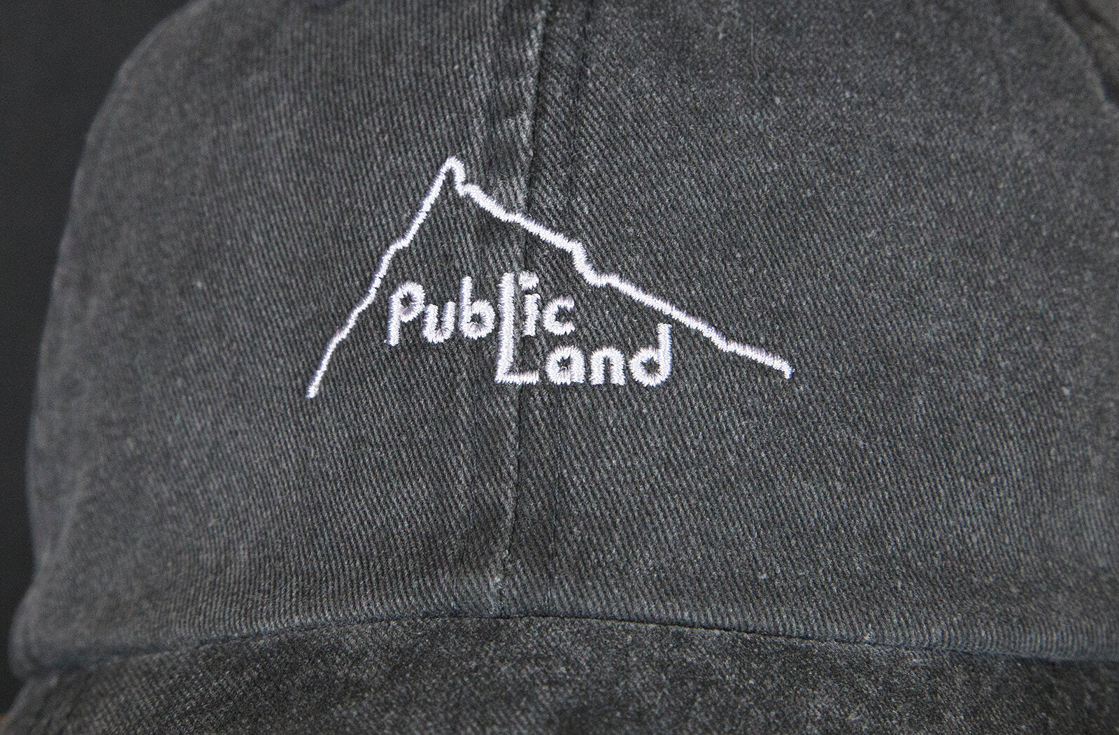 Public Land Hat - Washed Black